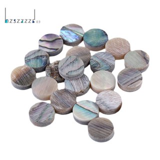 Green Paua Abalone Inlay Dots เครื่องทําแบนโจ อูคูเลเล่ กีตาร์ 6 มม. 20 ชิ้น