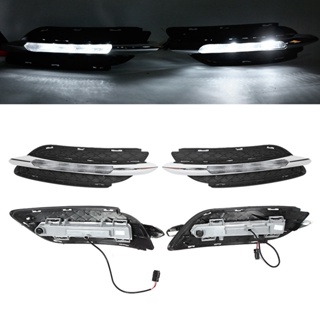 HJ001 1 Pair 12V LED Daytime Running Light Fit for Mercedes Benz W246 B Class B180 B200 2011‑2013