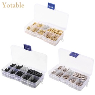[Yotable.th] ชุดสกรูกีตาร์ พร้อมกล่องเก็บ สําหรับปิ๊กการ์ด 226 ชิ้น