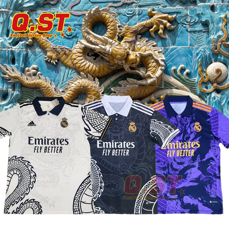 QST22-23 เสื้อแข่งเรอัลมาดริด CN เสื้อฟุตบอลมังกรเสื้อกีฬา NMLV