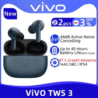 Vivo TWS 3 TWS หูฟังไร้สาย บลูทูธ 5.3 48dB ตัดเสียงรบกวน อายุการใช้งานแบตเตอรี่ 40 ชั่วโมง