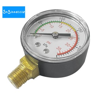 เครื่องวัดความดันน้ํา ขนาดเล็ก 0-60 PSI เกลียวท่อ 1/4 นิ้ว สําหรับสระว่ายน้ํา