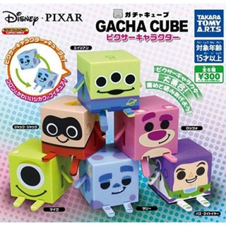 [ลดราคา] Tomy TOMY This Edition ของเล่นแคปซูล สามตา Buzz Lightyear Monster Company Toy Story Q Version Cube Man