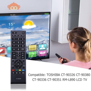 รีโมตคอนโทรลทีวี พลาสติก แบบเปลี่ยน สําหรับ Toshiba CT-90336 CT-90351 [Taylor.th]