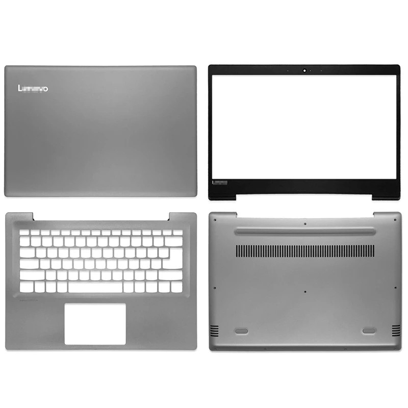 ฝาครอบแล็ปท็อป LCD ด้านหน้า ด้านหลัง สีเทา สีเงิน สําหรับ Lenovo Ideapad 320S-14 320S-14IKB 320S-14ISK