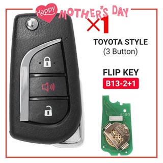 Keydiy B13-2+1 KD รีโมตกุญแจรถยนต์ 3 ปุ่ม สําหรับโปรแกรมเมอร์ Toyota Style KD900 KD-X2 KD MINI URG200