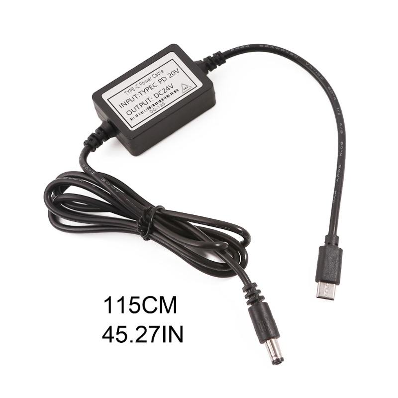USB Type C PD20V to DC24V Power Cable for 24V Devices รูปที่ 2