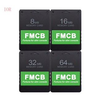 การ์ดหน่วยความจําเกม IOR FMCB Free McBoot 8MB 16MB 32MB 64MB สําหรับ PS2 Slim Console