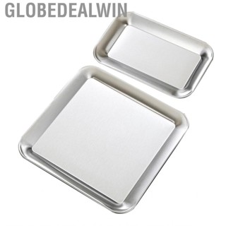 Globedealwin Platter  Lightweight Dinner  Square Easy Cleaning Rustproof for Barbecue