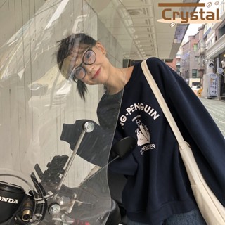 Crystal เสื้อผ้าผู้ญิง แขนยาว เสื้อฮู้ด คลุมหญิง สไตล์เกาหลี แฟชั่น A98J29N