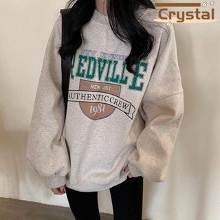 Crystal เสื้อผ้าผู้ญิง แขนยาว เสื้อฮู้ด คลุมหญิง สไตล์เกาหลี แฟชั่น A98J29C