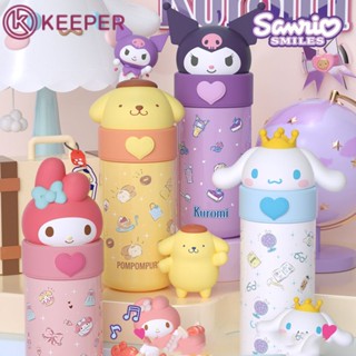 [จัดส่งภายใน 24 ชม.] 350ml Kawaii Sanrioed My Melody Cinnamoroll Cartoon 316 Stainless Steel Thermos Cup Portable Doll Water Cup Gifts For Children 【keeper】