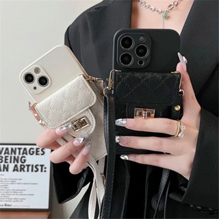 เคสโทรศัพท์มือถือหนัง พร้อมช่องใส่บัตร และสายคล้องคอ หรูหรา สําหรับ Xiaomi Redmi Note 12 11 10 Pro Plus Mi 12T 11T 12 11 Lite POCO X5 X3 Pro F3 F4