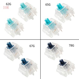 Ior Zealios Zilent V2 สวิตช์คีย์บอร์ด ไร้เสียง สไตล์ MX 5 พิน 62 กรัม 65 กรัม 67 กรัม 78 กรัม สําหรับคีย์บอร์ด Mechanical