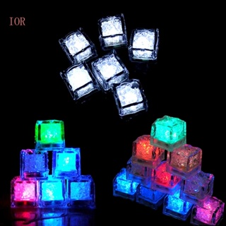 Ior กล่องน้ําแข็งเรืองแสง LED เหนี่ยวนําอัตโนมัติ 12 ชิ้น