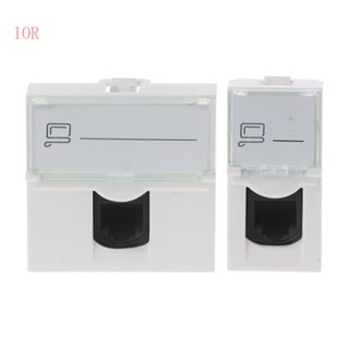 Ior RJ45 Coupler Inline อะแดปเตอร์เชื่อมต่อคีย์สโตน สําหรับ Cat6 Cable Extender