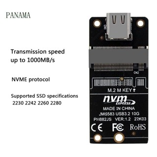 อะแดปเตอร์แปลง NAMA M 2 เป็น USB3 1 สําหรับ M 2 NVME M2 SSD JMS583 2230-2280 M 2 SSD