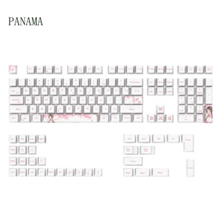 Nama ปุ่มกดคีย์บอร์ด 108 คีย์ PBT 5 ด้าน ลายเชอร์รี่ สีย้อม สําหรับคีย์บอร์ด 6 25 7U