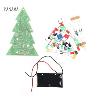 Nama ชุดบอร์ดวงจรไฟกระพริบ LED สีแดง สีเขียว สําหรับต้นคริสต์มาส DIY