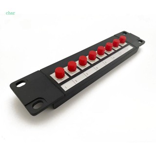 Char แผงคัปเปลอร์ 8 พอร์ต สําหรับ FC Optical Through Coupler Patch Panel for w Back Bar Wallmount or R