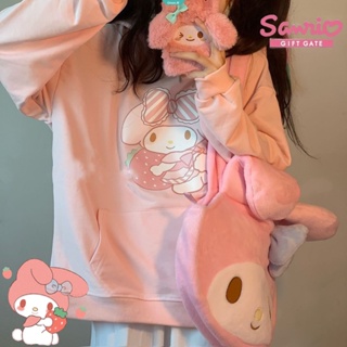 เสื้อกันหนาวแขนยาว มีฮู้ด พิมพ์ลาย Sanrio MyMelody น่ารัก สไตล์ญี่ปุ่น สําหรับผู้หญิง [GM]