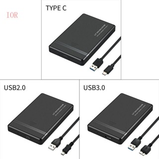 ฮาร์ดดิสก์ไดรฟ์ภายนอก IOR Type C สําหรับ 2 5 Storage USB 3 0 2 0 SSD HDD External