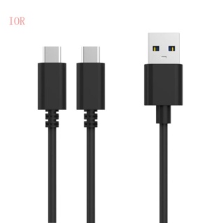 Ior 2 in 1 สายชาร์จ Type-C USB ชาร์จเร็ว สําหรับคอนโทรลเลอร์ สวิตช์โทรศัพท์มือถือ