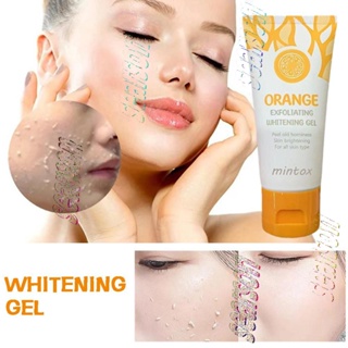 MINTOX Orange Exfoliating Whitening Gel Body Scrub เจลผลัดเซลล์ผิวหน้า Peeling Gel Moisturizing Whitening Cleaner Acne Blackhead Cream 【searson】 【searson】