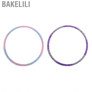 Bakelili Fitness Exercise Hoop  6 Sections Waist  Foam Weighted Fit Abdomen Training for Office Use