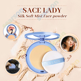 【สต๊อกพร้อม】 Sace Lady Oil Control Pressed Powder Coating ทนน้ำมัน พร้อมกระจก สะดวก กันน้ำ ติดทน 【searson】 【searson】 【searson】