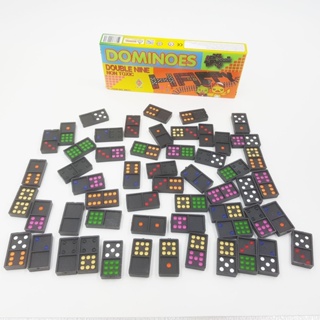 ของเล่นสนุกๆ Dominoes โดมิโน่เกมส์ตัวต่อโดมิโน 60 ชิ้น ของเล่นเสริมพัฒนาการเด็ก