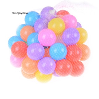 [takejoynew] ลูกบอลพลาสติก แบบนิ่ม เป็นมิตรกับสิ่งแวดล้อม สีสันสดใส ของเล่นคลายเครียด สําหรับเด็ก จํานวน 10 ชิ้น ต่อชุด