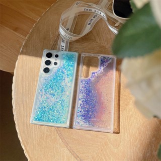 หรูหรา สําหรับ Samsung Galaxy S21FE S20FE Note20 Ultra Note10+ Note10 plus Note9 Note8 เคสมือถือ Soft TPU Case เคสป้องกัน Luxury Glitter Luminous Quicksand เปลือกโปร่งใส เปลือกกันกระแทก