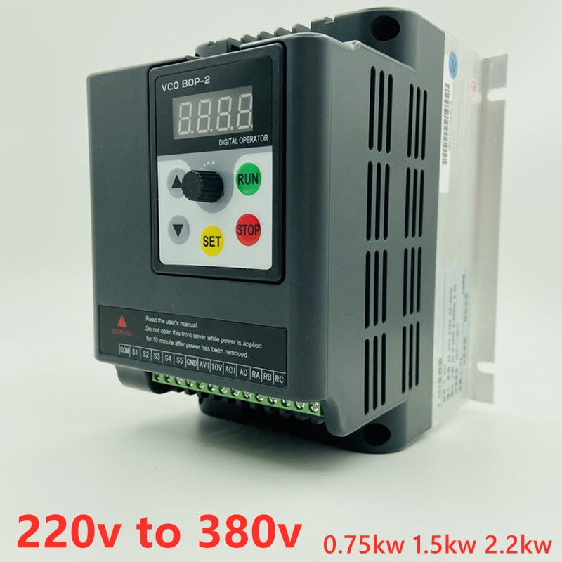 3kw 4kw  220v to 380v  single phase input 380v 3 phase output AC Frequency Inverter  AC drives /freq