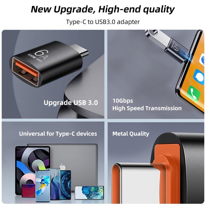 ตัวแปลง อแดปเตอร์ USB เป็น Type-C และ TypeC เป็น OTG USB TO TYPE C To USB A หัวแปลง อะแดปเตอร์ Adapter 3.1 A Female Data
