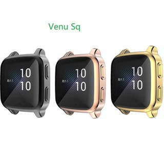 สําหรับ Garmin Venu Sq ป้องกันหน้าจอ หรูหรา TPU เคสนาฬิกา แบบนิ่ม