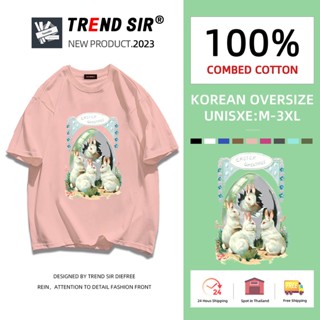 TrendSir ⚡พร้อมส่ง⚡ เสื้อยืดไซส์ใหญ่ ใส่สบาย วันธรรมดาว่างเวลาสะดวกสบายคุณภาพดี มี7สี M-3XL