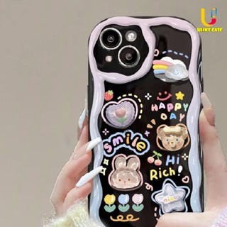 เคสโทรศัพท์มือถือ ลายตุ๊กตาหมี กระต่าย 3D ขอบโค้ง สีรุ้ง แวววาว สําหรับ Infinix Hot 8 9 20 12 30 10 11 Play 8 Lite 9 PRO 11 Plus 10 Lite 20i 30i Note 12 DIY