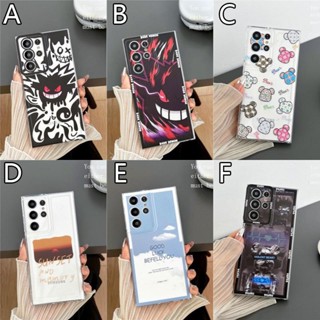 การ์ตูน แชสซี คดี for Apple IPhone XR X XS MAX SE 2020 IPhone8 IPhone7 I6 I6s Plus เคสมือถือ Demon Violent Bear Sunset White Cloud Transparent Cartoon Phone Case Soft TPU Cover