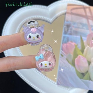 Twinkle1 กิ๊บติดผมหางม้า ขนาดเล็ก ลาย Kuromi Melody Cinnamoroll Dog สําหรับผู้หญิง