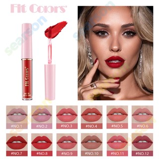 Fit Colors 12 Color Non Stick Cup Matte Lip Gloss Matte Velvet Liquid Lipstick Lip Gloss Lip Glaze 【searson】 【searson】 【searson】