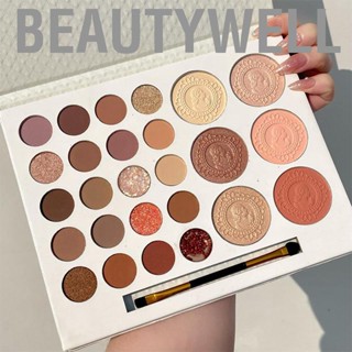 Beautywell Eyeshadow Palette 26 Colors Matte Glitter Metallic  Highlighter  Bronzer with Makeup Brush