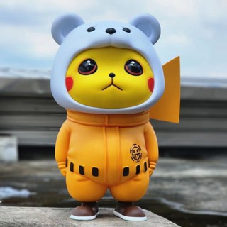 โมเดลฟิกเกอร์ Pokémon Pichu COS Babe Bear Cross-Dressing น่ารัก ขนาด 1: 1 เหมาะกับของขวัญวันเกิด สไตล์ญี่ปุ่น สําหรับตกแต่ง