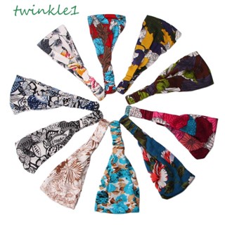 Twinkle1 ที่คาดผม ผ้าแถบ ยืดหยุ่น เครื่องประดับผม โยคะ กีฬา สําหรับผู้หญิง