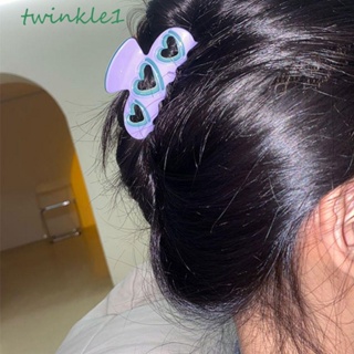 Twinkle1 กิ๊บติดผม รูปกรงเล็บปลาฉลาม หัวใจ สไตล์วินเทจ หรูหรา สําหรับผู้หญิง