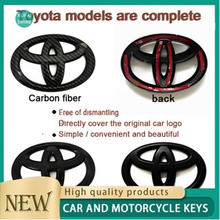 Xps โลโก้ TOYOTA Yaris CAMRY COROLLA Vios logo Rav4 ป้ายโลโก้พวงมาลัยรถยนต์ ด้านหน้าและด้านหลัง ไม่รื้อถอน 12 13 14 15 ซม.