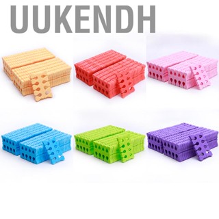 Uukendh 100pcs Sponge Toe Separator Soft Nail Art Finger Divider Spacer Manicure Pedicure Tool