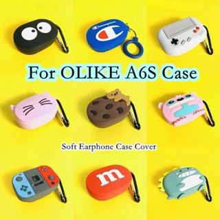 【จัดส่งด่วน】เคสหูฟัง แบบนิ่ม ลายการ์ตูนน่ารัก สําหรับ OLIKE A6S A6S