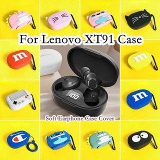 【Case Home】เคสหูฟัง แบบนิ่ม กันกระแทก ลายการ์ตูน สําหรับ Lenovo XT91 Lenovo XT91