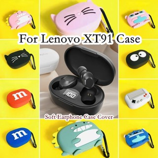 【Yoshida】เคสหูฟัง แบบนิ่ม กันกระแทก ลายการ์ตูน สําหรับ Lenovo XT91 Lenovo XT91